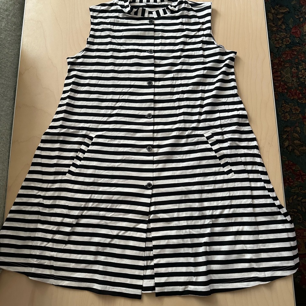 Marimekko Striped Black and White Dress